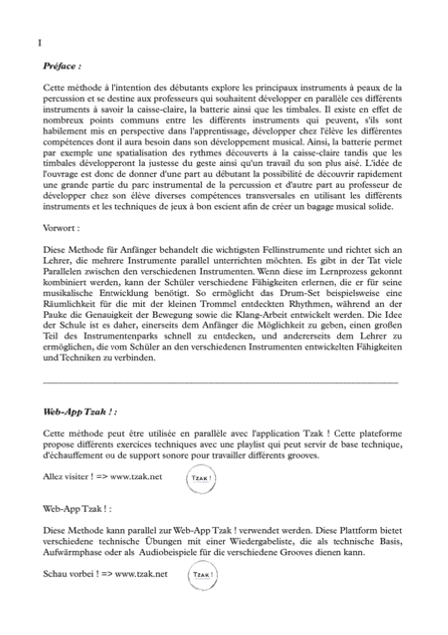 Tzak ! Méthode de percussion - Volume 2 / Schule für Schlagzeug - Band 2 Drum Set scores gallery preview page 4