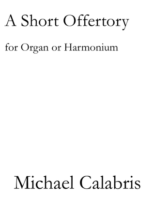 A Short Offertory (for Organ or Harmonium)