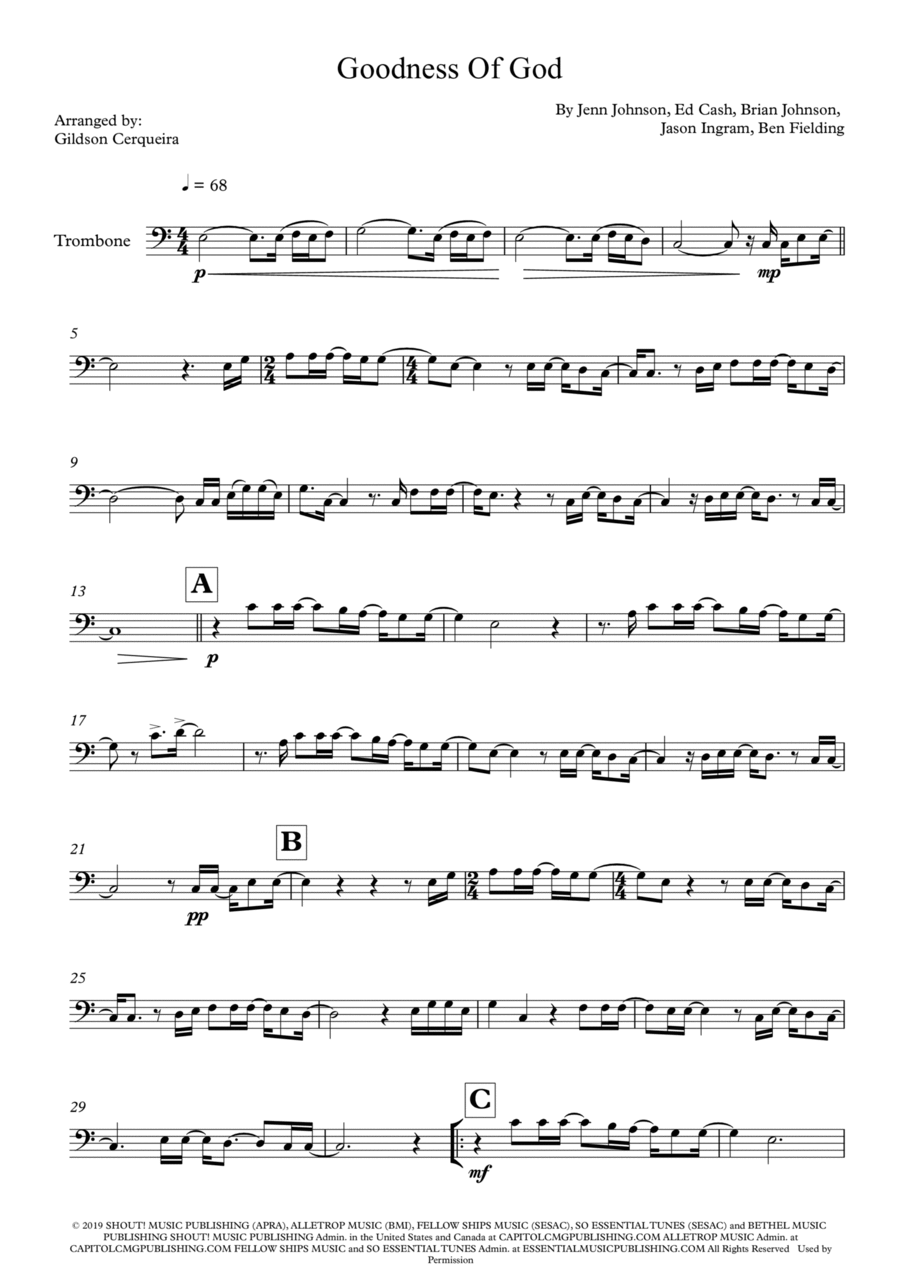 Goodness Of God Chamber Music scores gallery preview page 1