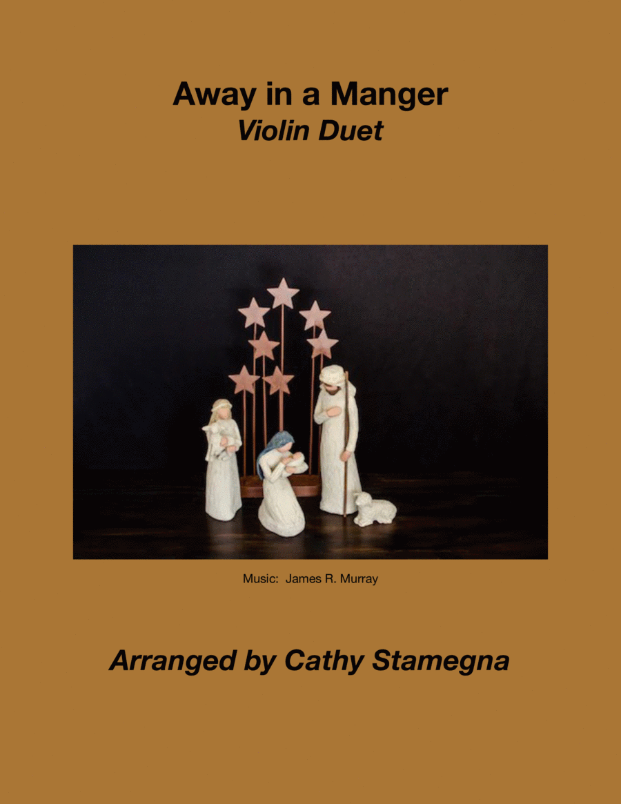 Away in a Manger (Violin Duet) String Duet scores gallery preview page 1