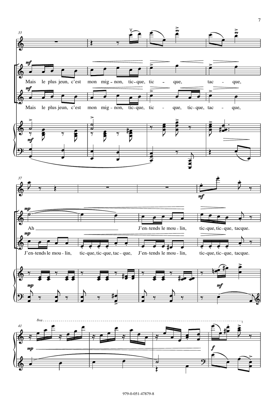J'entends Le Moulin 2-Part scores gallery preview page 4