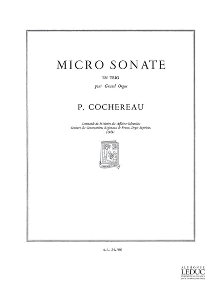 Micro-sonate En Trio (organ)