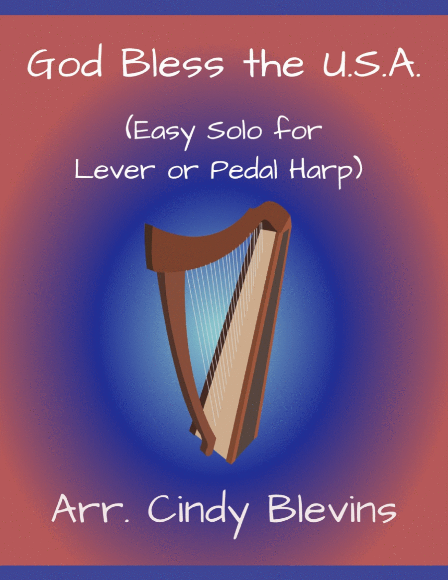 God Bless The U.S.A. Harp scores gallery preview page 1