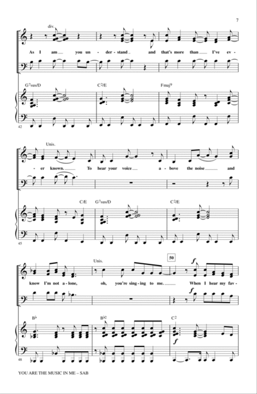 You Are The Music In Me (from High School Musical 2) (arr. Mac Huff) 3-Part scores gallery preview page 6