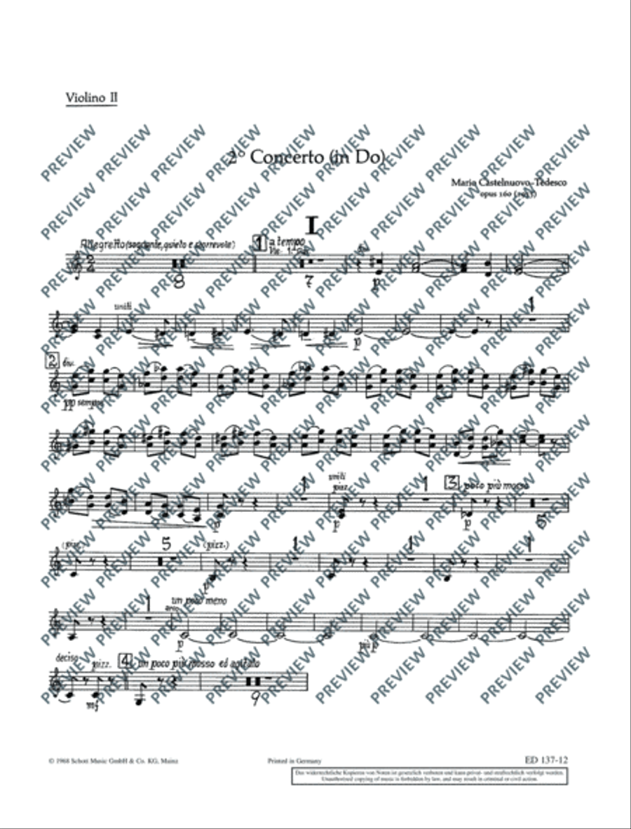 2. Concerto in C Violin scores gallery preview page 2