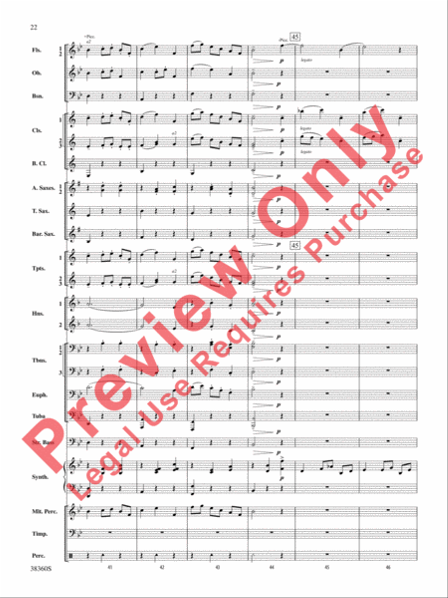 Tonadillas Suite Concert Band scores gallery preview page 23