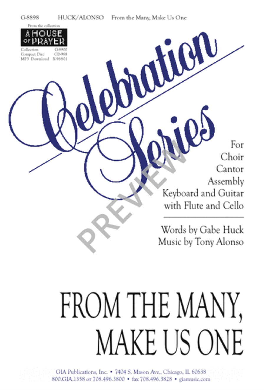 From the Many, Make Us One 3-Part scores gallery preview page 2