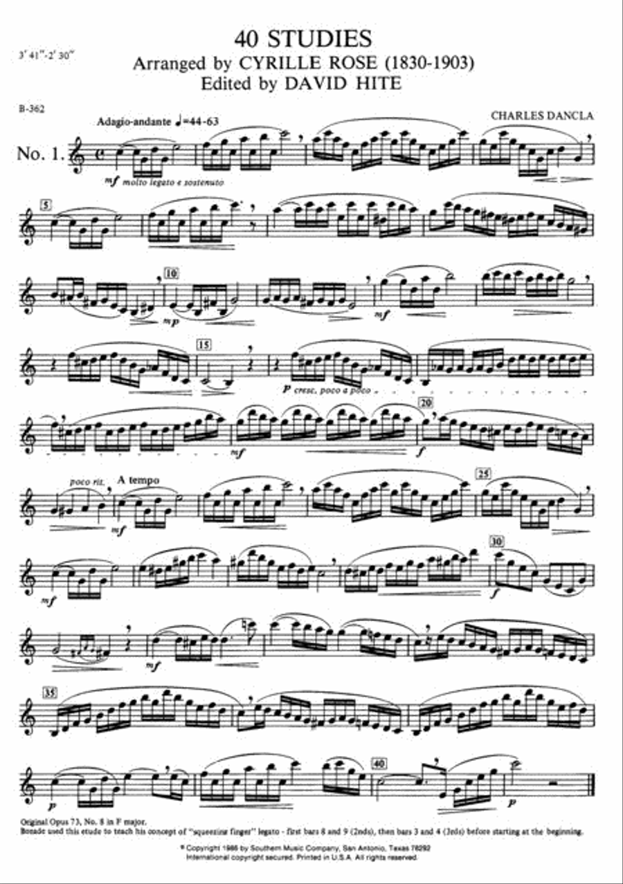 Artistic Studies, Book 1 (French School) B-Flat Clarinet scores gallery preview page 2