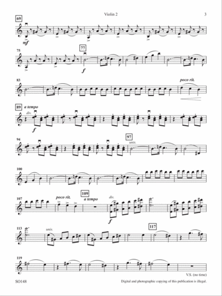 Waltz (from Masquerade Suite) - Violin 2 String Orchestra scores gallery preview page 2