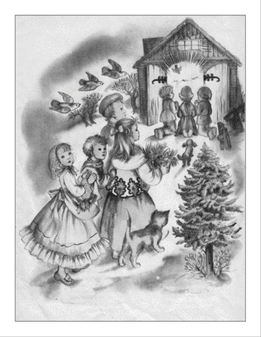 Children's Book of Christmas Carols Piano, Vocal, Guitar scores gallery preview page 4