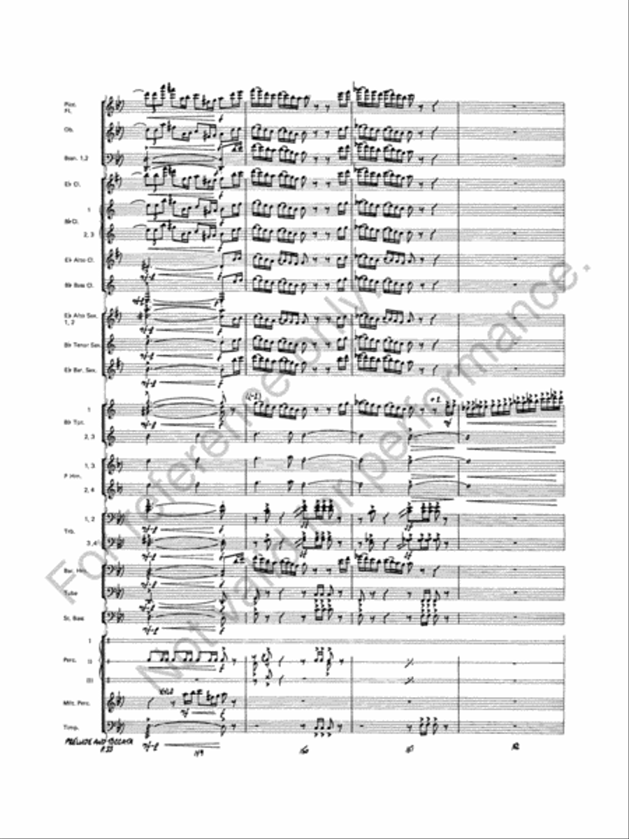 Prelude And Toccata Concert Band scores gallery preview page 34