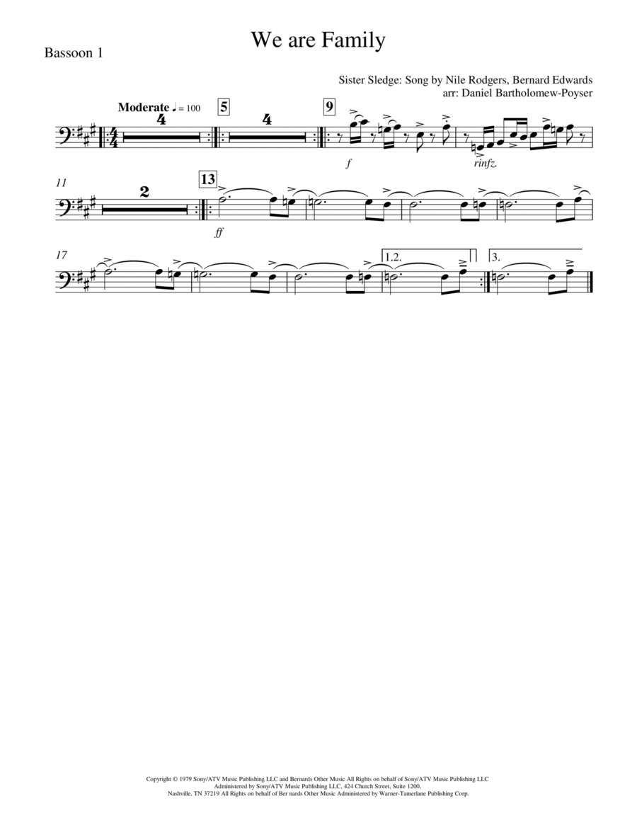 We Are Family We Are Family Full Orchestra scores gallery preview page 1