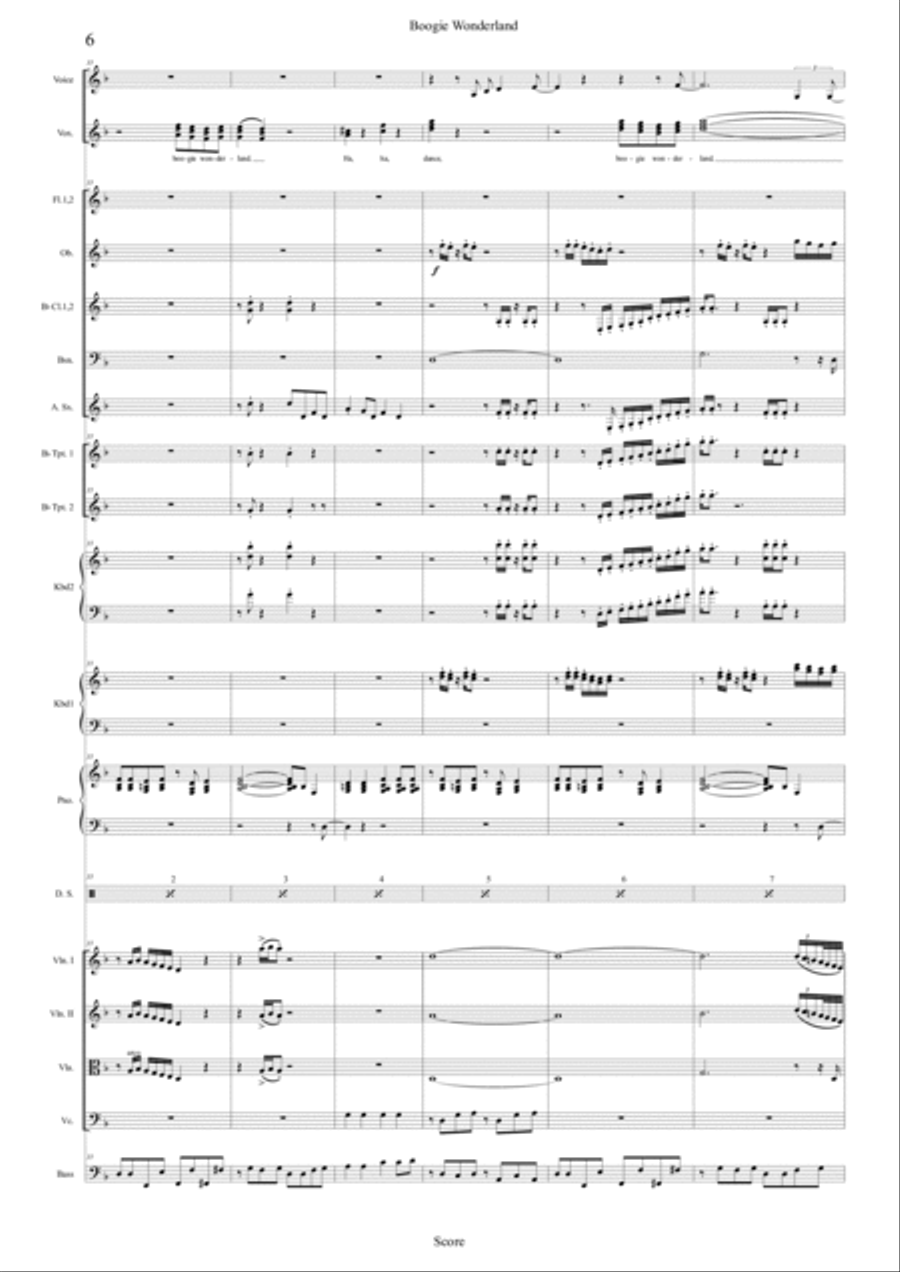 Boogie Wonderland Full Orchestra scores gallery preview page 6