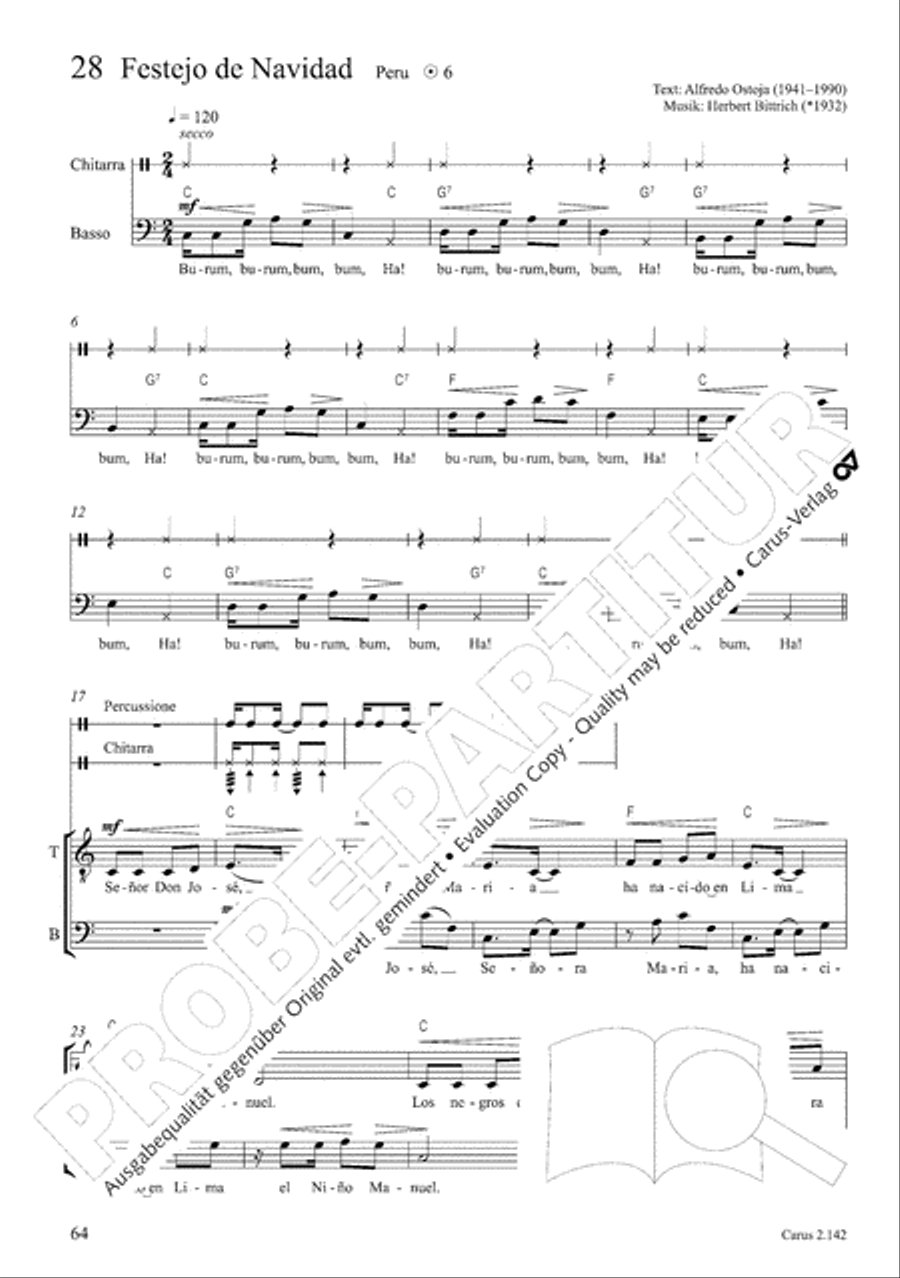 Christmas Carols of the World. Choral collection 4-Part scores gallery preview page 60
