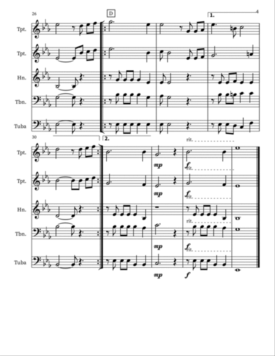 I'll Be a Friend to Jesus Small Ensemble scores gallery preview page 4