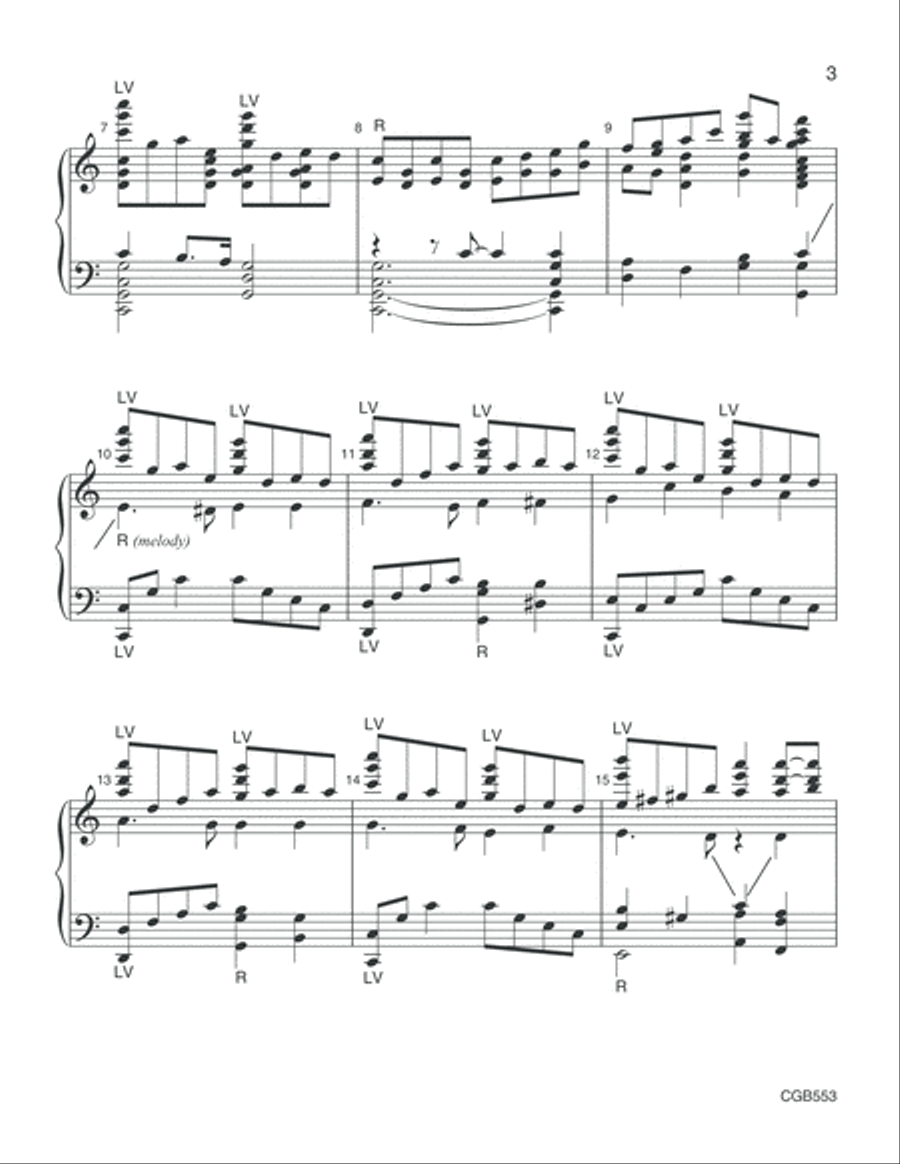 I Heard the Bells on Christmas Day (Handbell Score) Handbell Choir scores gallery preview page 3