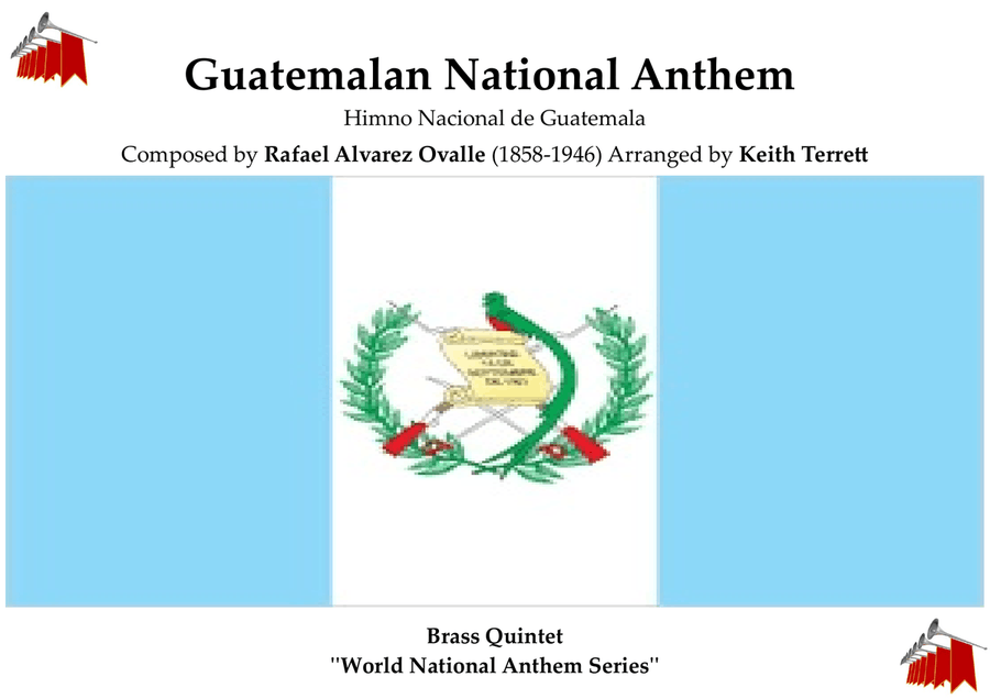 Guatemalan National Anthem (Himno Nacional de Guatemala) for Brass Quintet Brass Quintet scores gallery preview page 1