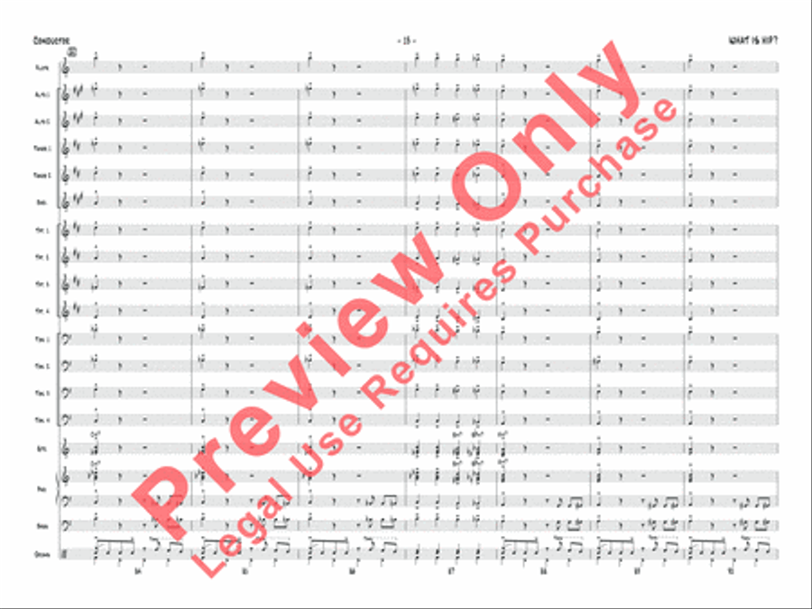 What Is Hip What Is Hip Jazz Ensemble scores gallery preview page 14
