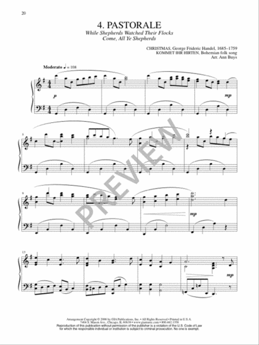 Christmas Medleys at the Piano Piano Solo scores gallery preview page 22