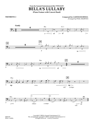 Bella's Lullaby (from Twilight) - Trombone 2