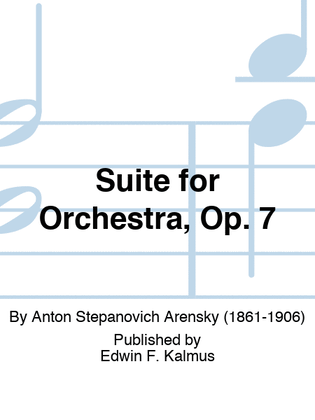 Suite for Orchestra, Op. 7