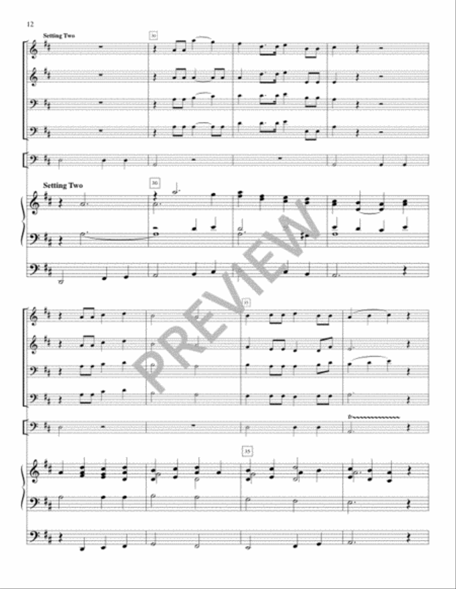 Festival Hymns for Organ, Brass and Timpani - Volume 8, General Trombone scores gallery preview page 14