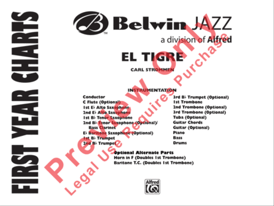 El Tigre Jazz Ensemble scores gallery preview page 2