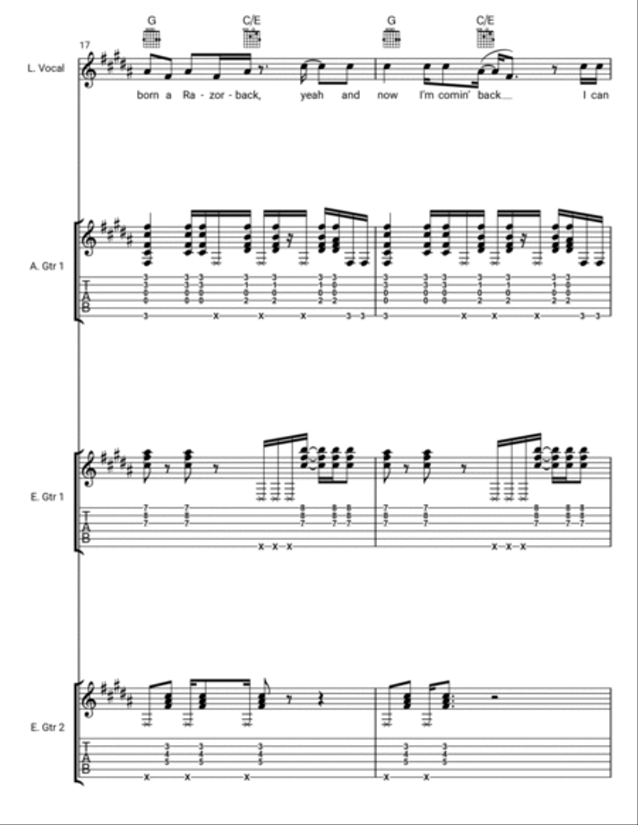 Back to Arkansas Acoustic Guitar scores gallery preview page 6
