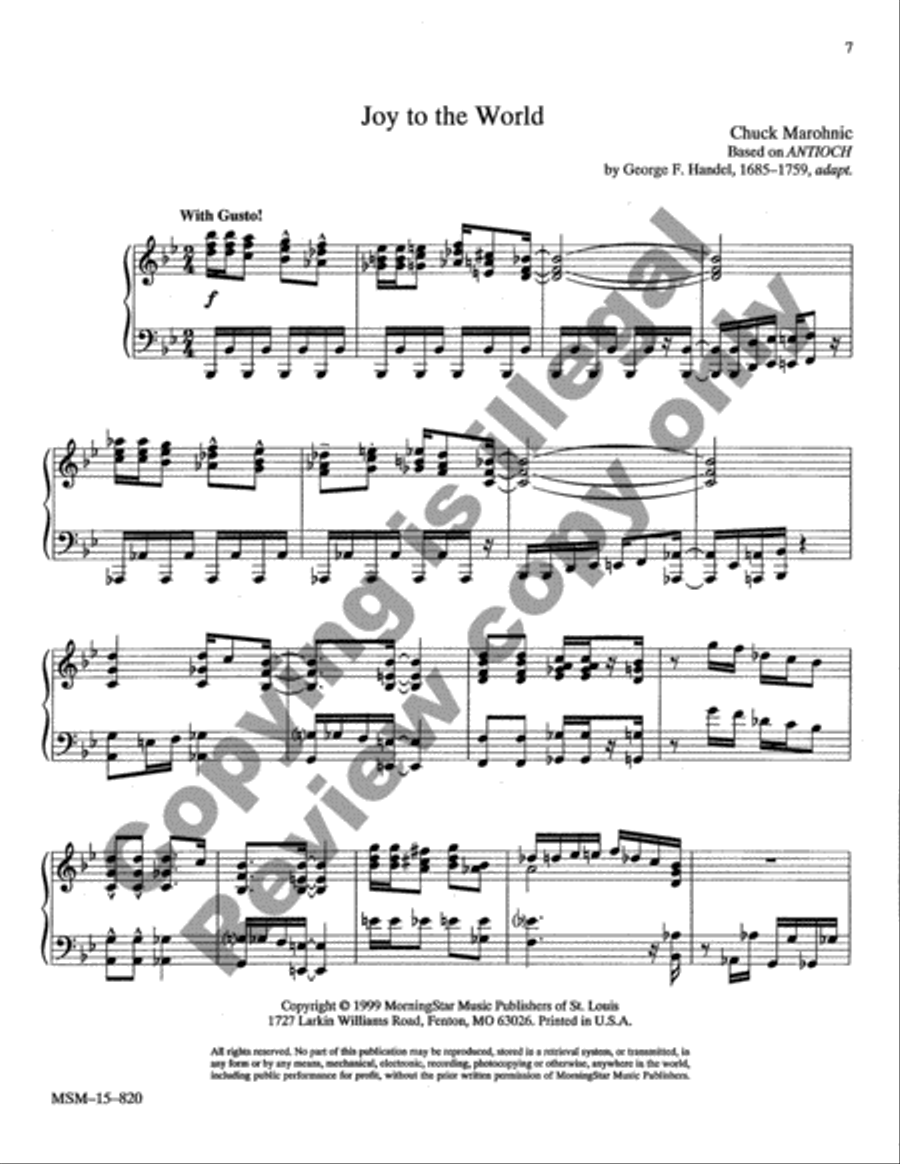 Christmas Jazz: Five Carols for Piano, Set 2 image number null