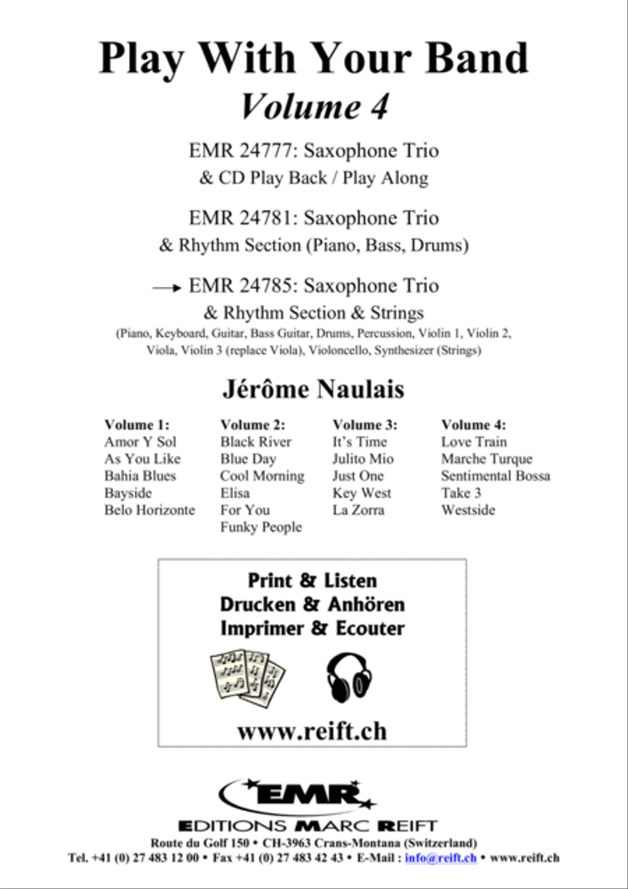 Play With Your Band Volume 4 Saxophone Ensemble scores gallery preview page 2