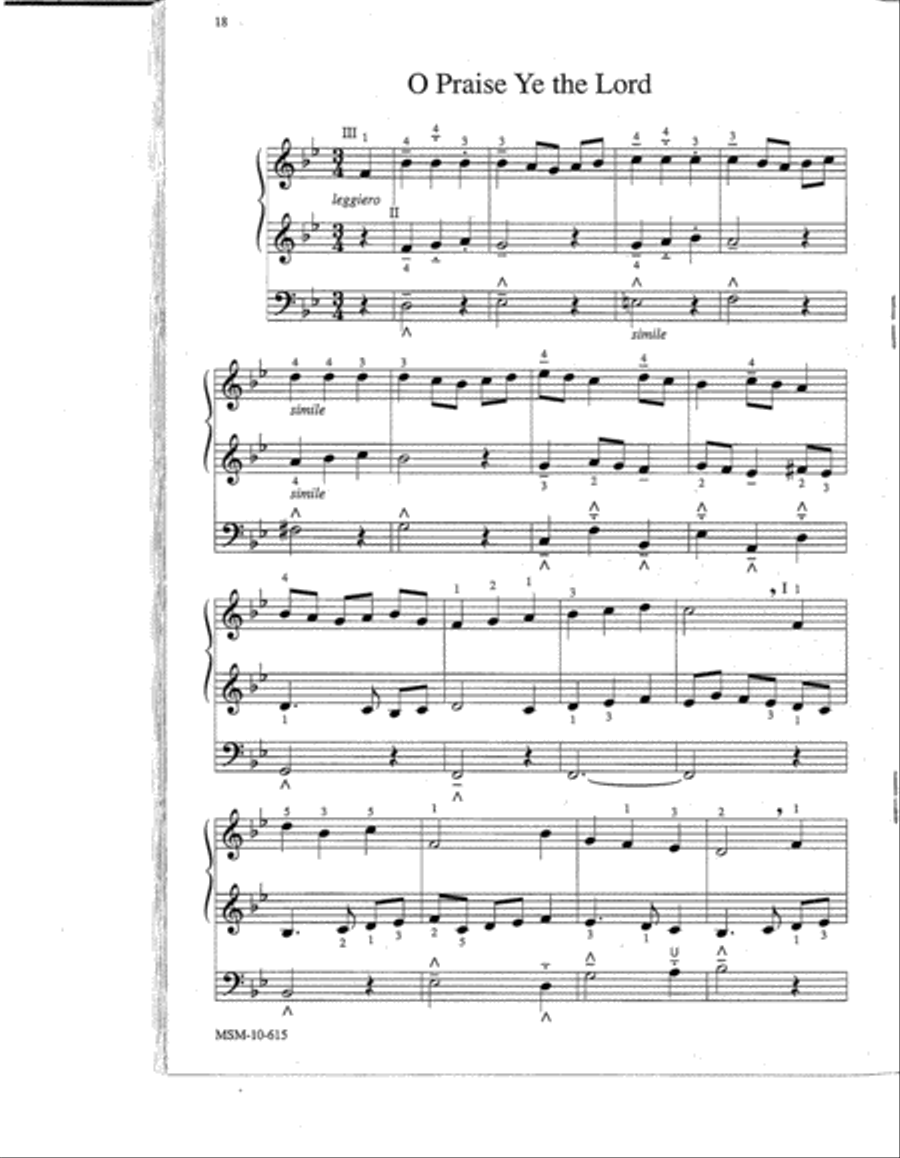 Easy Hymn Settings- General Set 3 Organ scores gallery preview page 5
