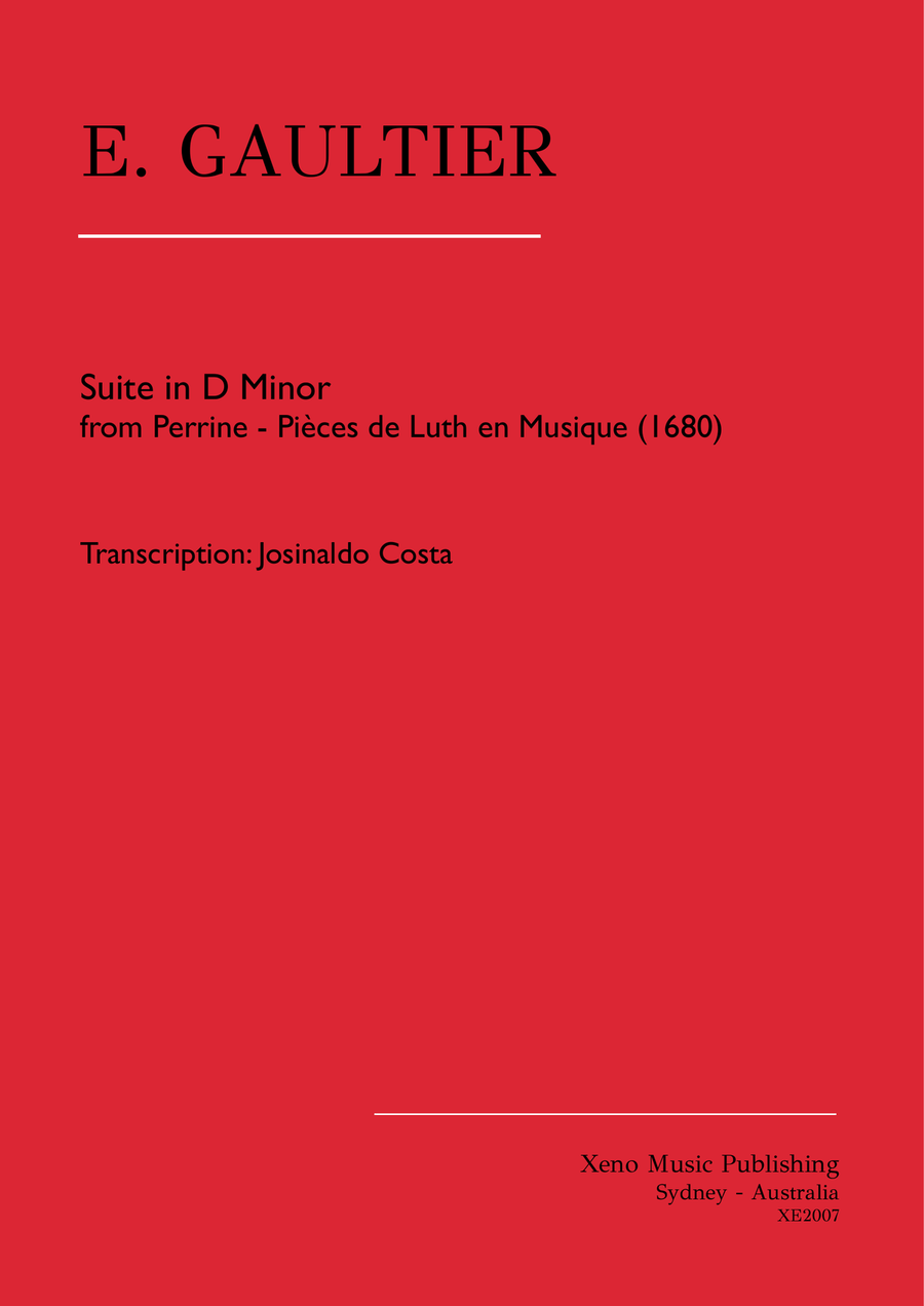 Suite in D Minor Classical Guitar scores gallery preview page 1
