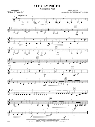 O Holy Night (Cantique de Noel): (wp) E-flat Tuba T.C.