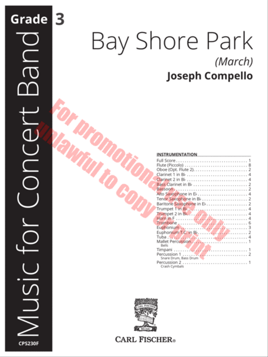 Bay Shore Park Concert Band scores gallery preview page 2