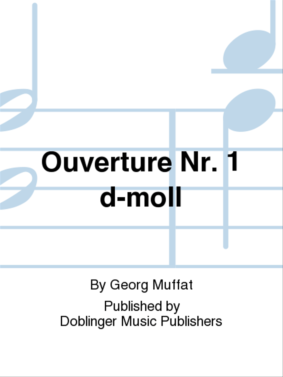 Ouverture Nr. 1 d-moll Basso Continuo scores gallery preview page 1