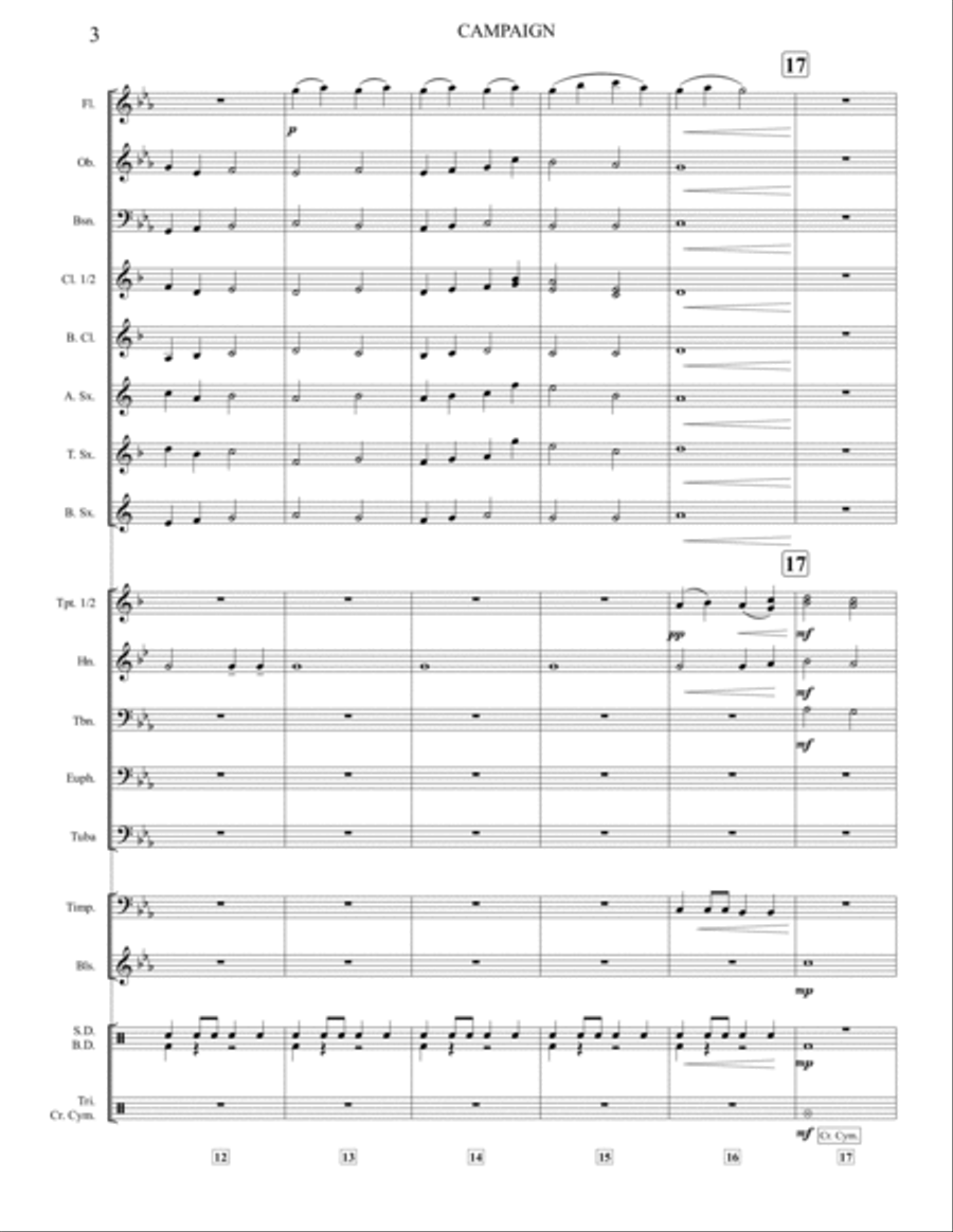 Campaign - S.R. Level 2 Concert Band scores gallery preview page 4