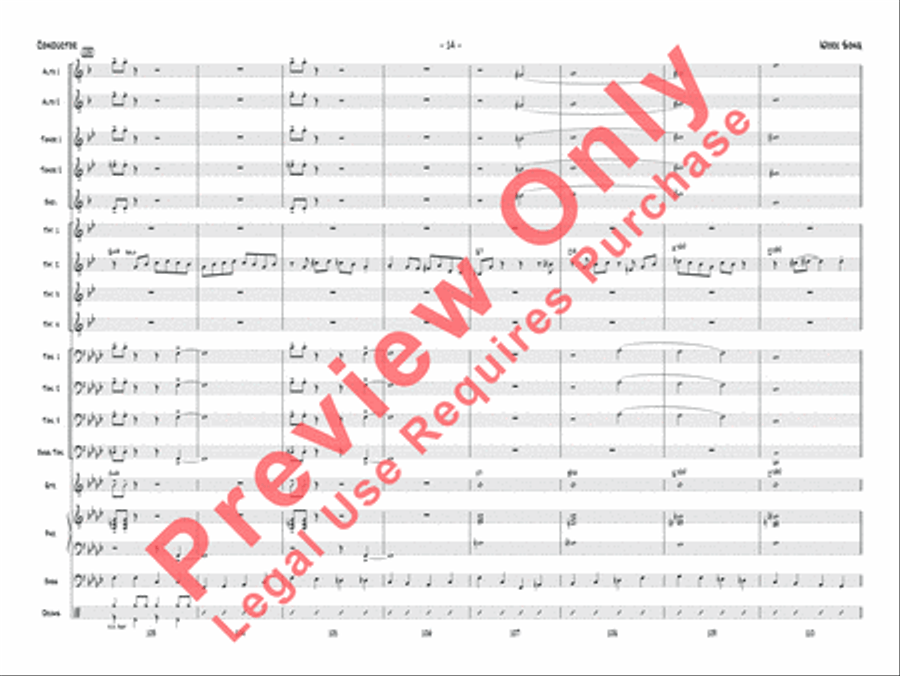 Work Song Jazz Ensemble scores gallery preview page 35
