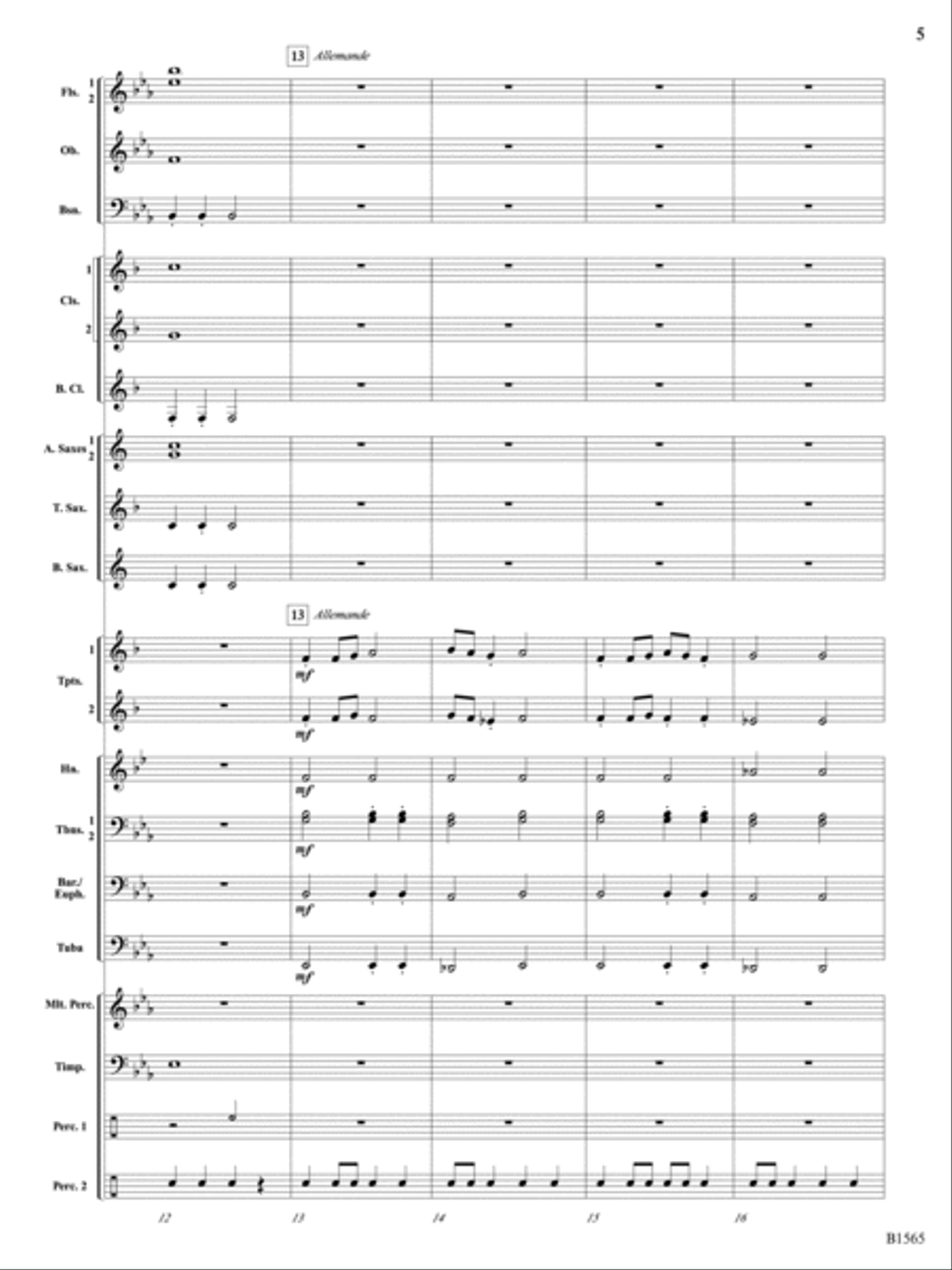 Danses Terpsichore: Score Concert Band scores gallery preview page 5