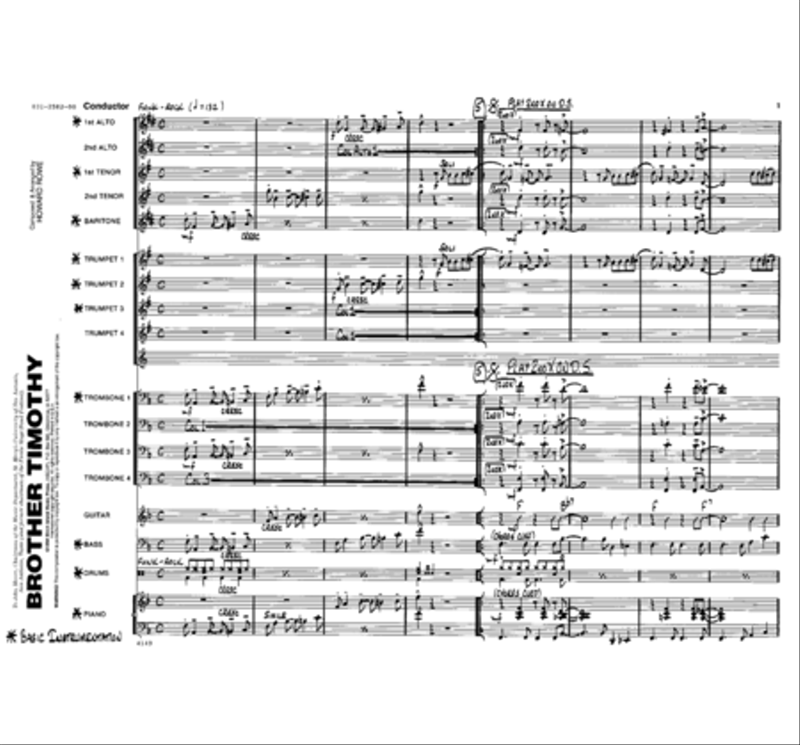 Brother Timothy Jazz Ensemble scores gallery preview page 2