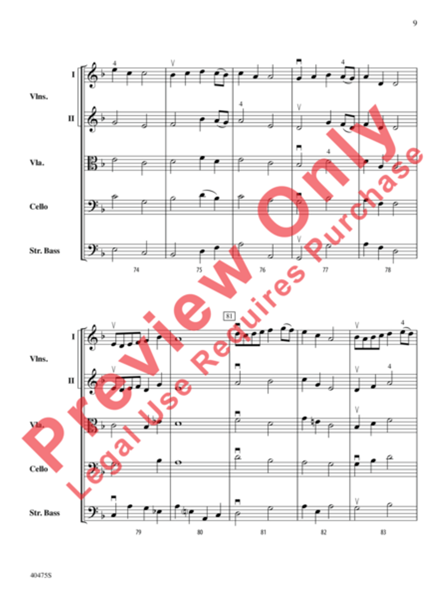 Dove's Vagary Dove's Vagary String Orchestra scores gallery preview page 10