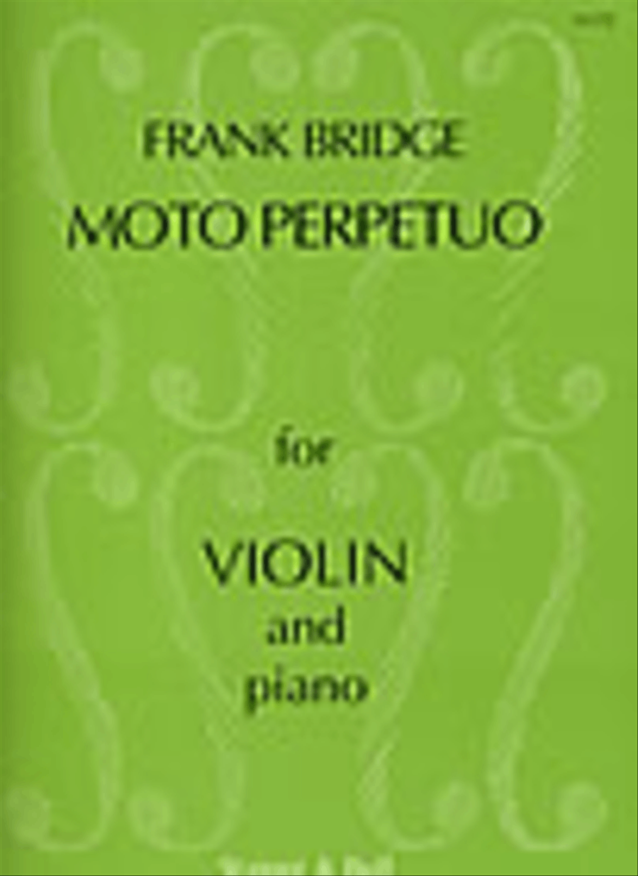 Three Pieces for Violin and Piano. Moto Perpetuo