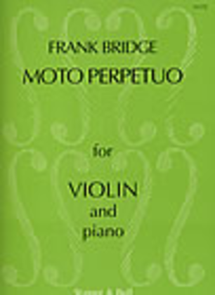 Book cover for Three Pieces for Violin and Piano. Moto Perpetuo