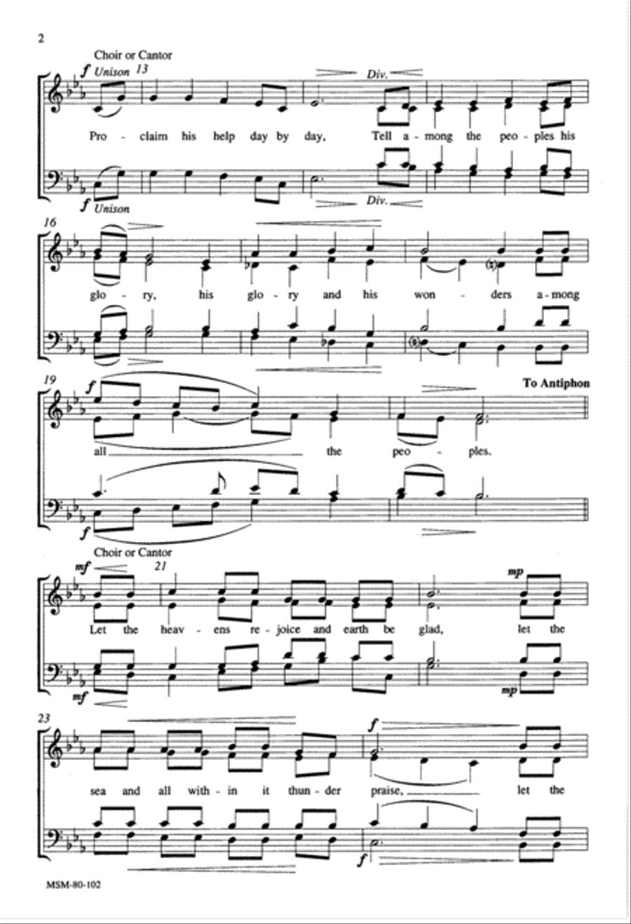A Christmas Psalm A Christmas Psalm 4-Part scores gallery preview page 2