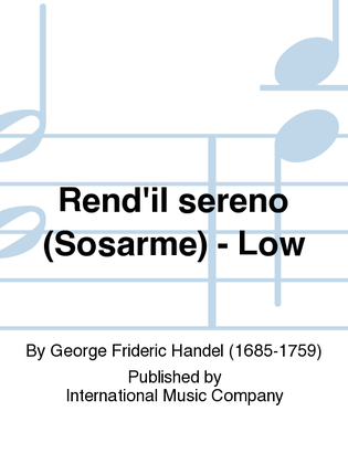 Book cover for Rend'Il Sereno (Sosarme) - Low