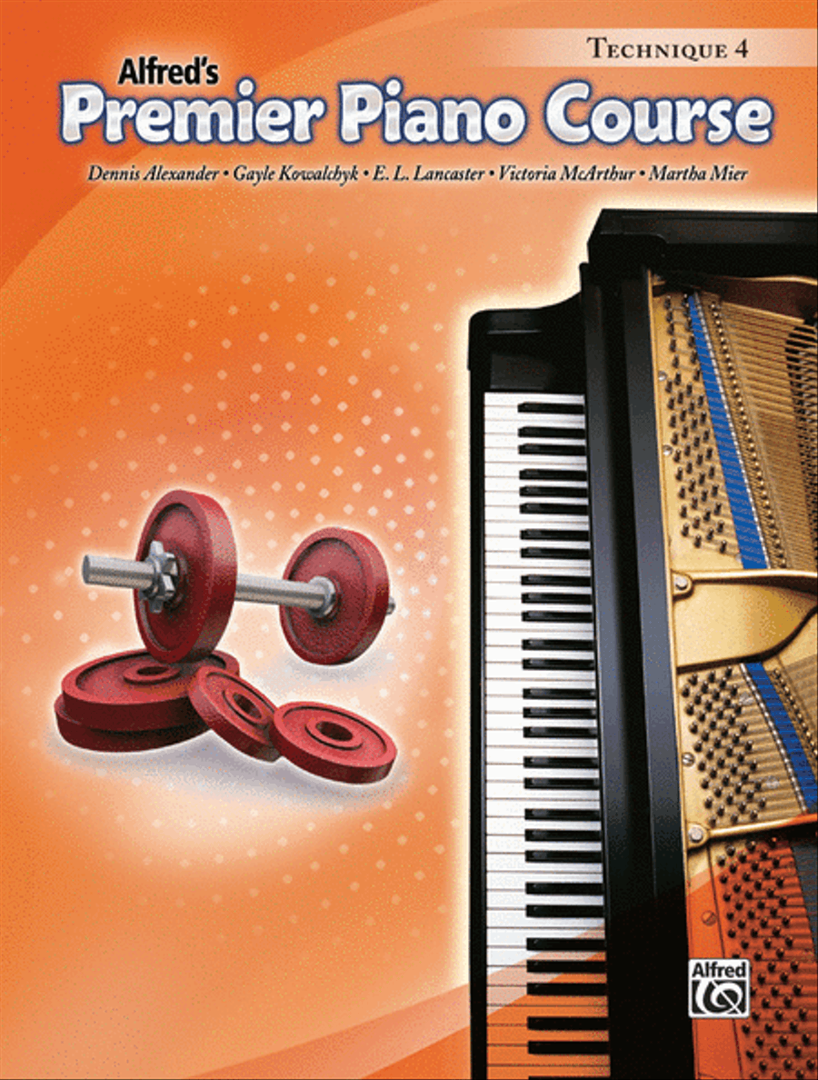 Premier Piano Course Technique, Book 4 by Dennis Alexander Piano Method - Sheet Music
