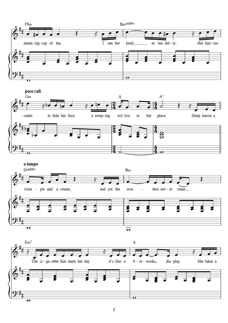 My Love And I Piano, Vocal scores gallery preview page 2