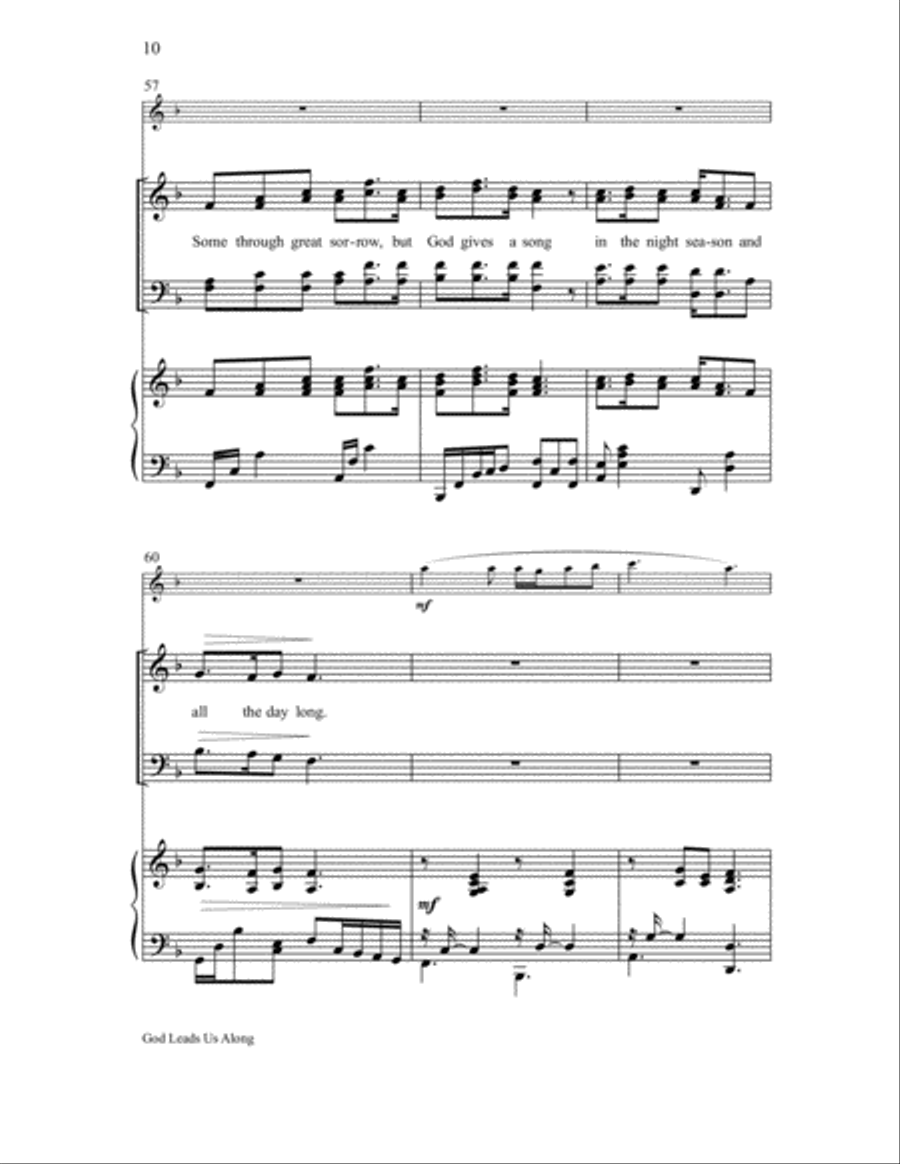 God Leads Us Along God Leads Us Along 4-Part scores gallery preview page 10