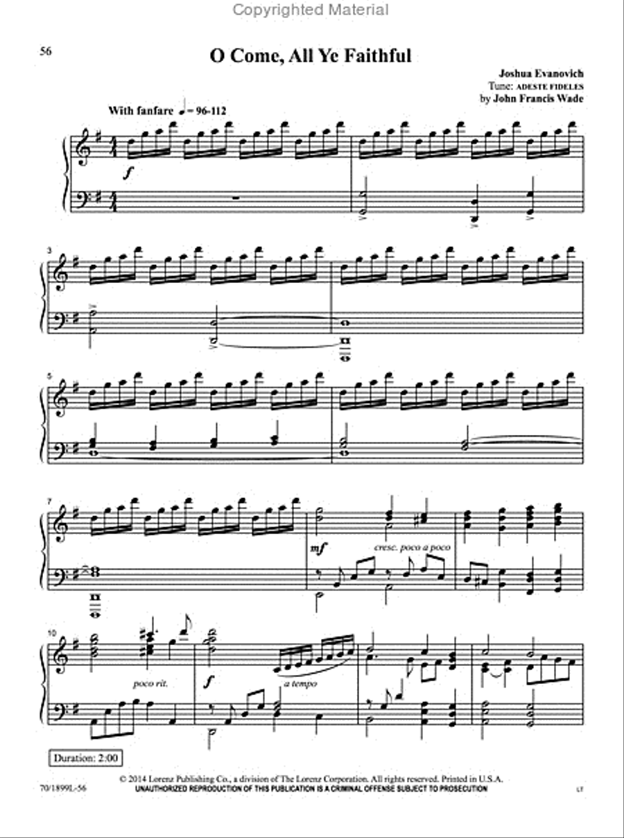 Carols A to Z Piano Solo scores gallery preview page 2