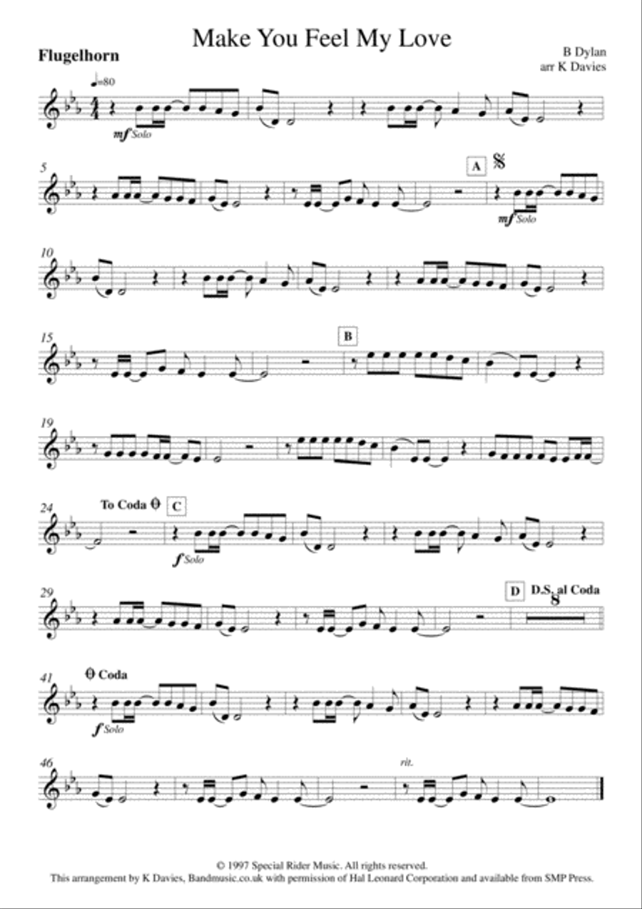 Make You Feel My Love Make You Feel My Love Small Ensemble scores gallery preview page 2