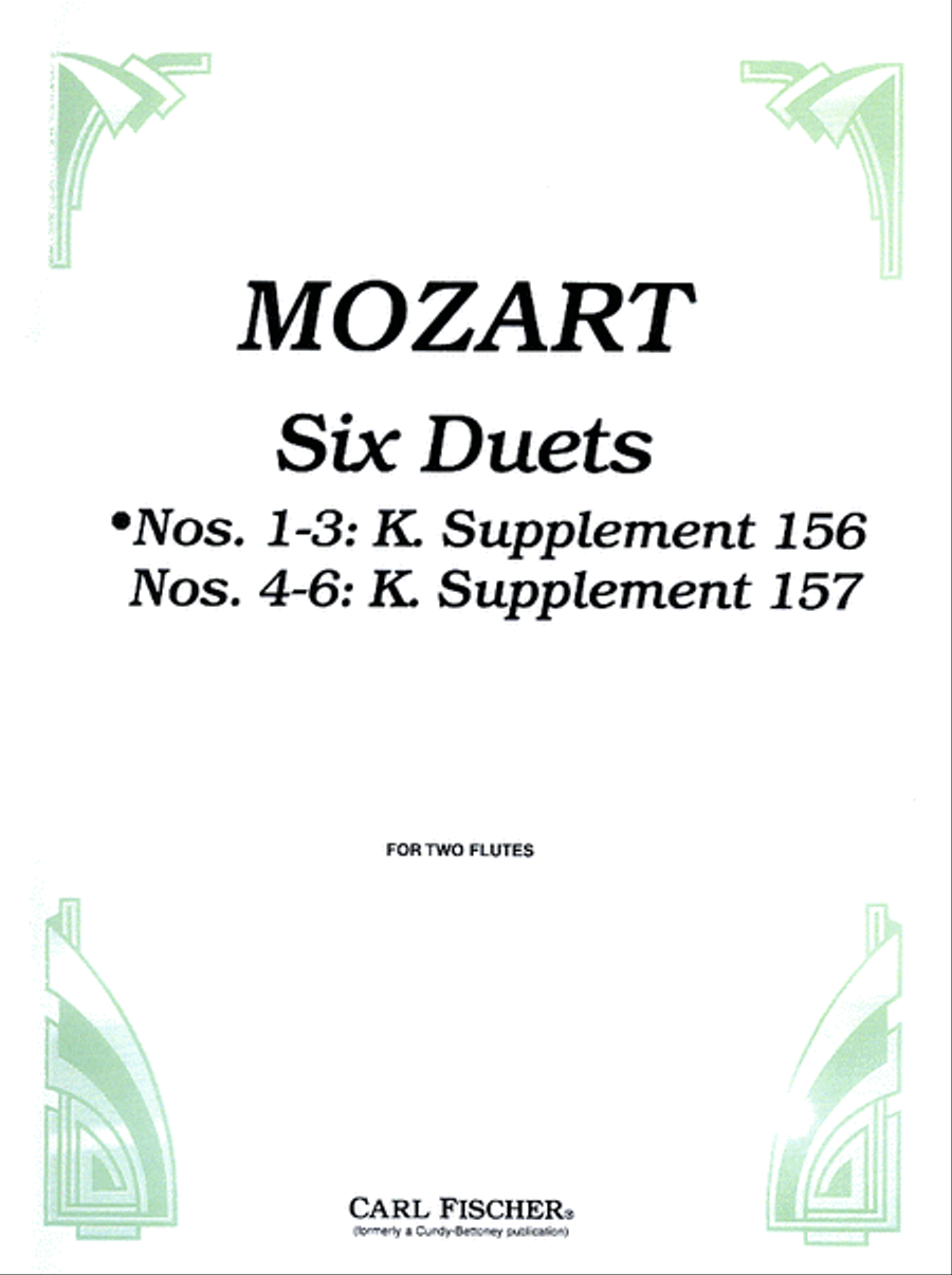 Six Duets Flute Duet scores gallery preview page 1
